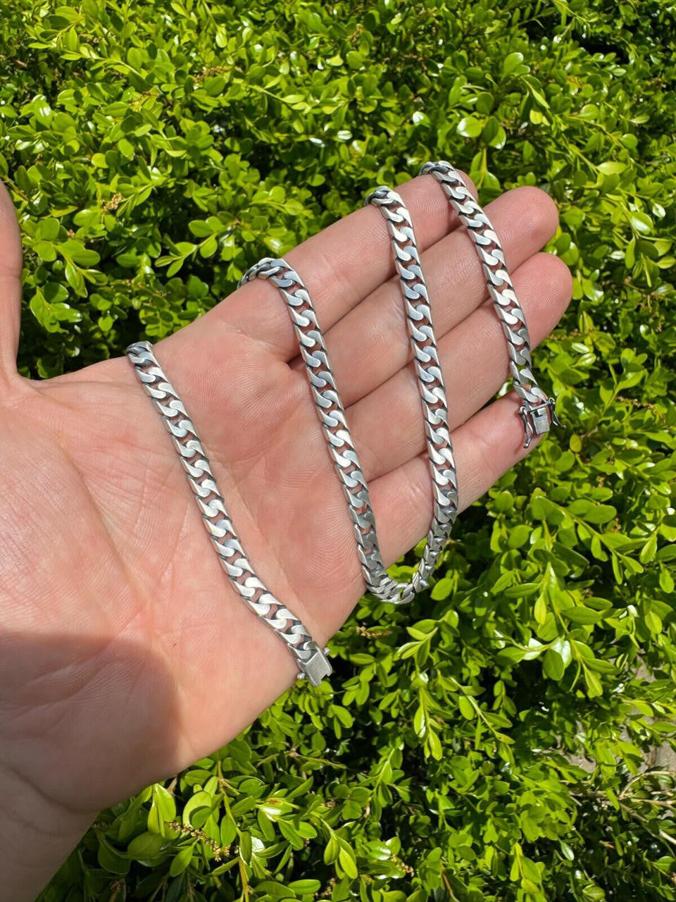 Modern Miami Cuban Link Chain Necklace Or Bracelet | 925 Sterling Silver Oxidized Gunmetal Finish