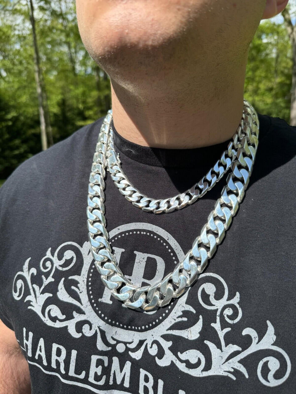 Modern Miami Cuban Link Chain Necklace Or Bracelet | High Polished 925 Sterling Silver