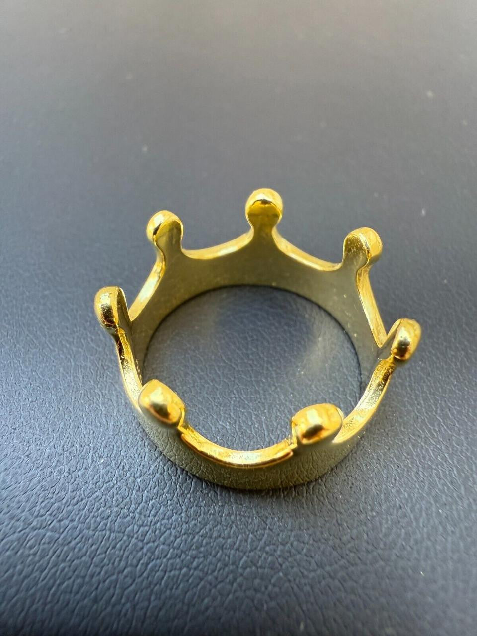 King/Queen Crown Ring | 14k Gold Vermeil 925 Silver