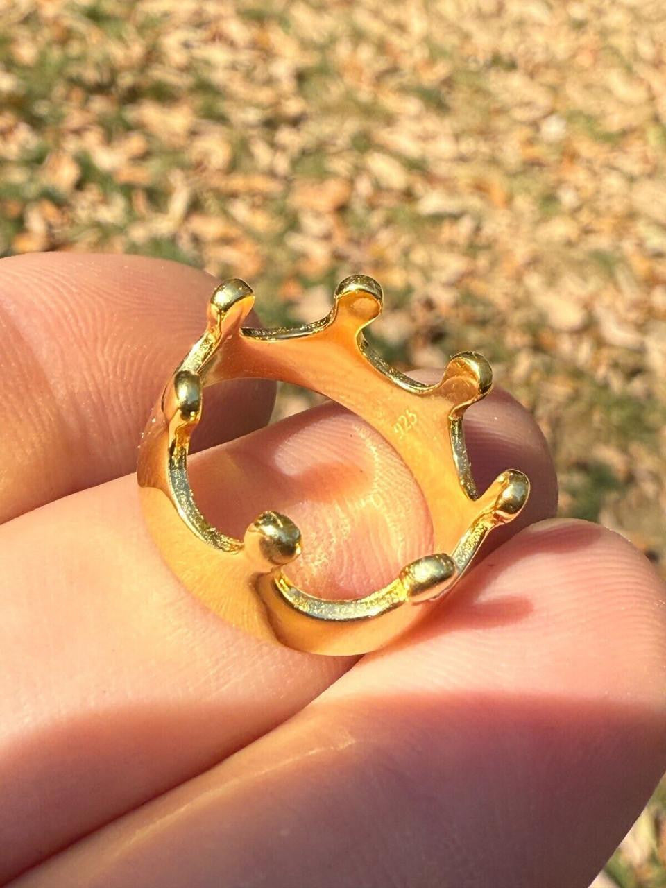 King/Queen Crown Ring | 14k Gold Vermeil 925 Silver
