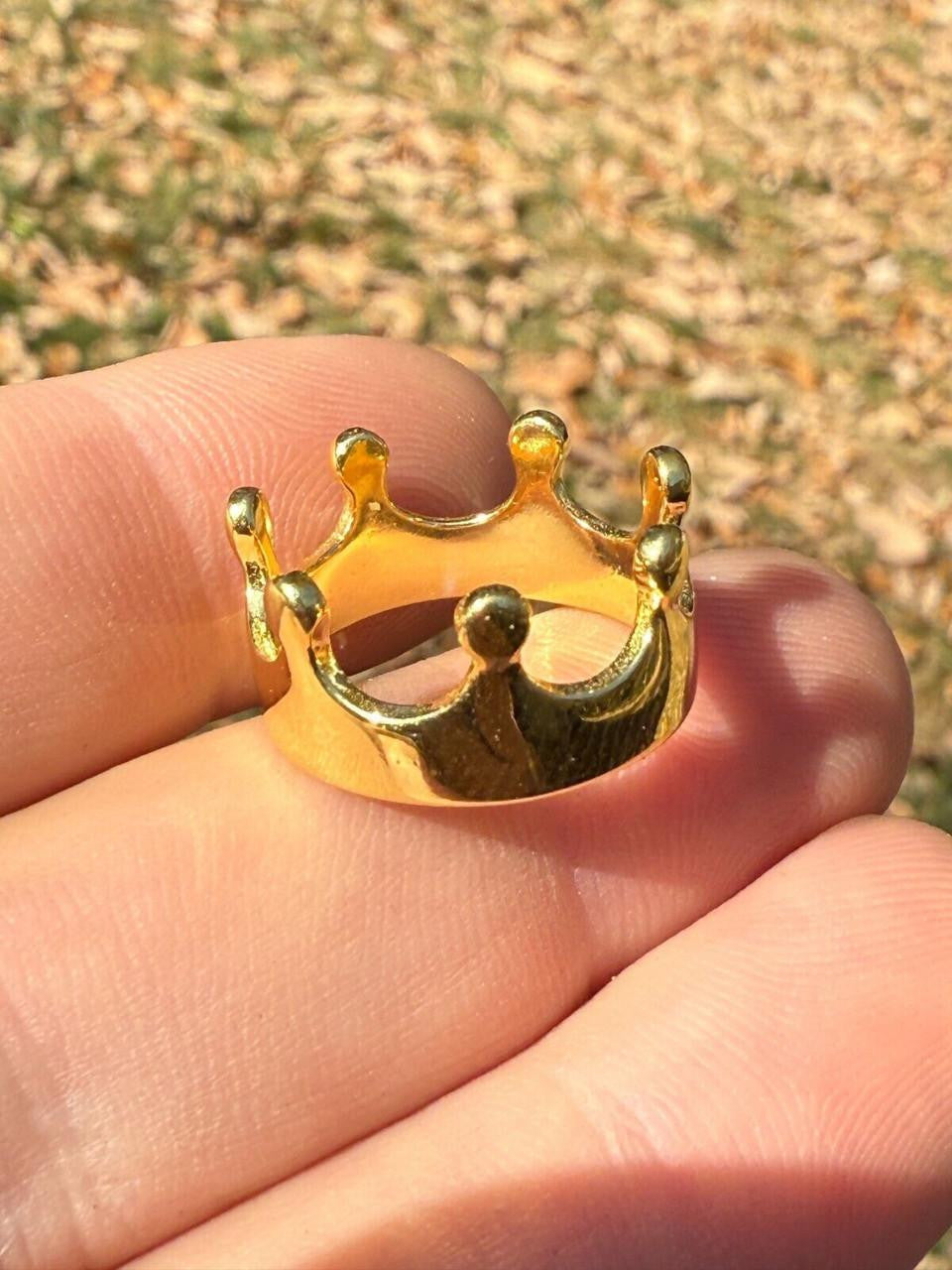 King/Queen Crown Ring | 14k Gold Vermeil 925 Silver