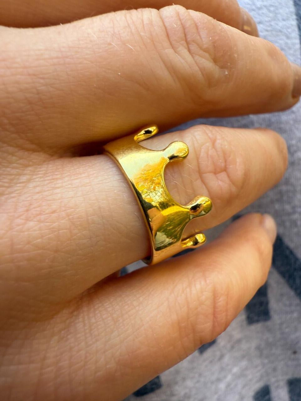 King/Queen Crown Ring | 14k Gold Vermeil 925 Silver