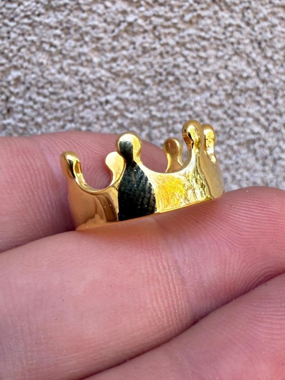 King/Queen Crown Ring | 14k Gold Vermeil 925 Silver