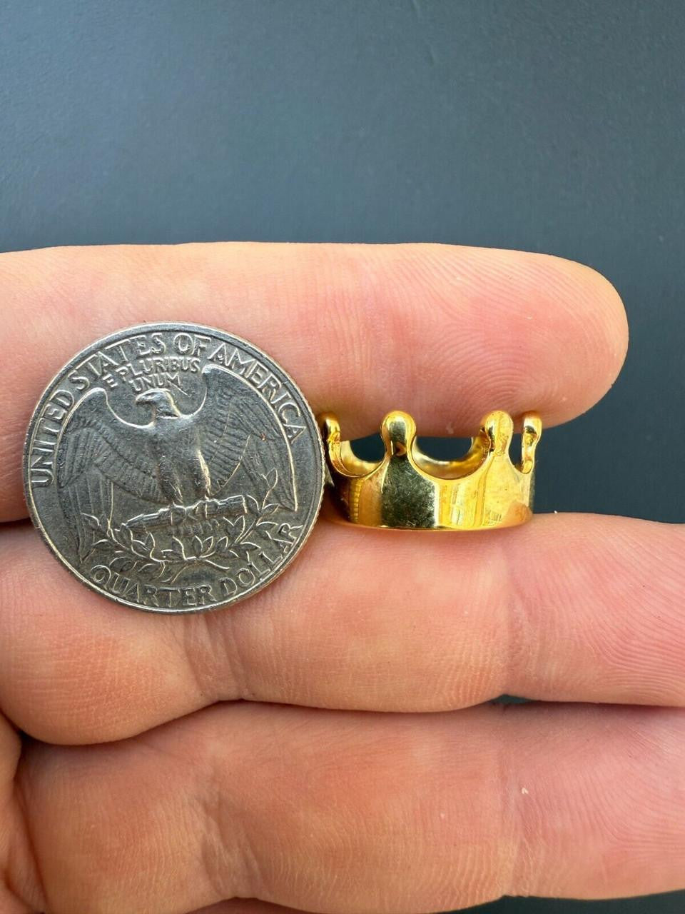 King/Queen Crown Ring | 14k Gold Vermeil 925 Silver