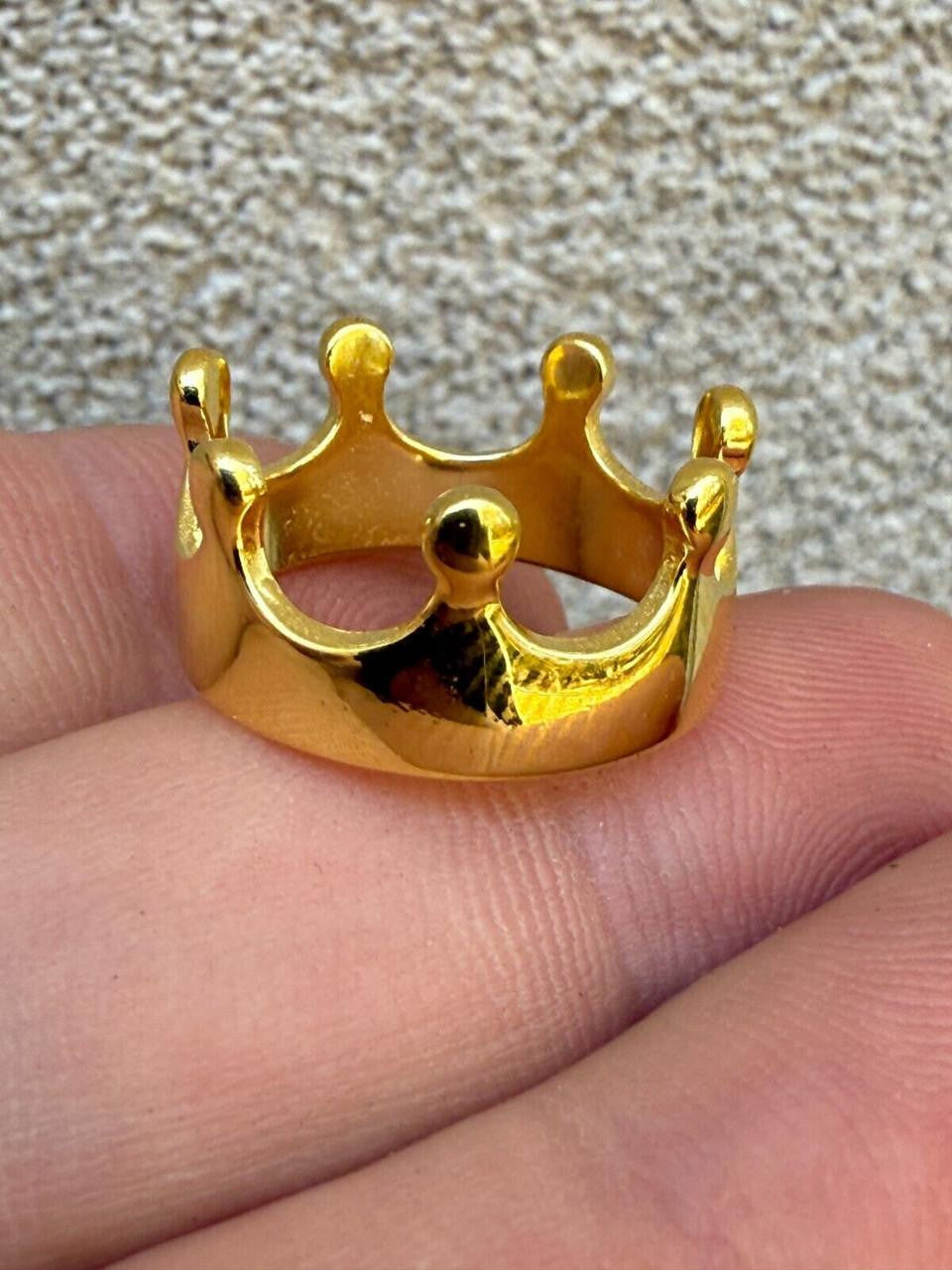 King/Queen Crown Ring | 14k Gold Vermeil 925 Silver