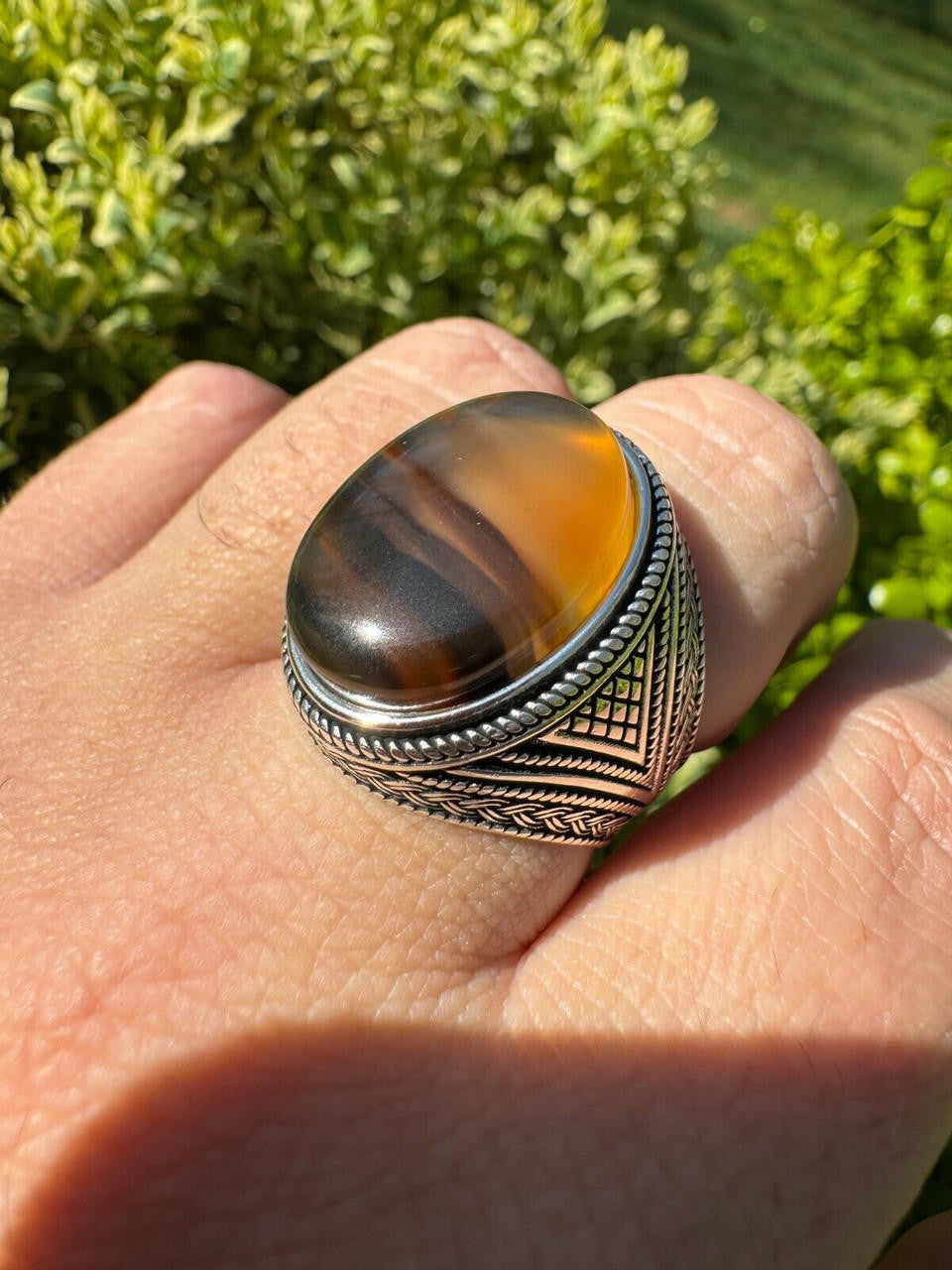Wisdom Is Power Ring | 925 Silver Oxidized