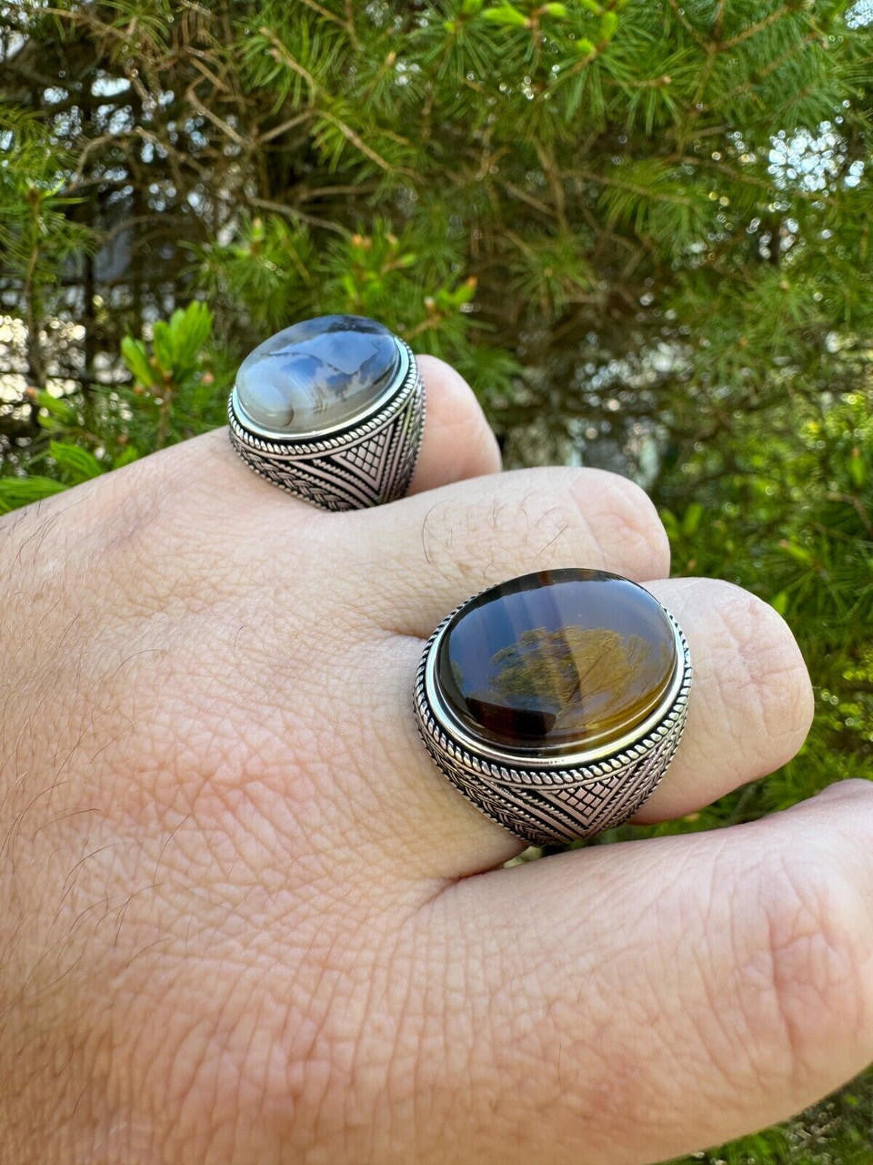 Wisdom Is Power Ring | 925 Silver Oxidized
