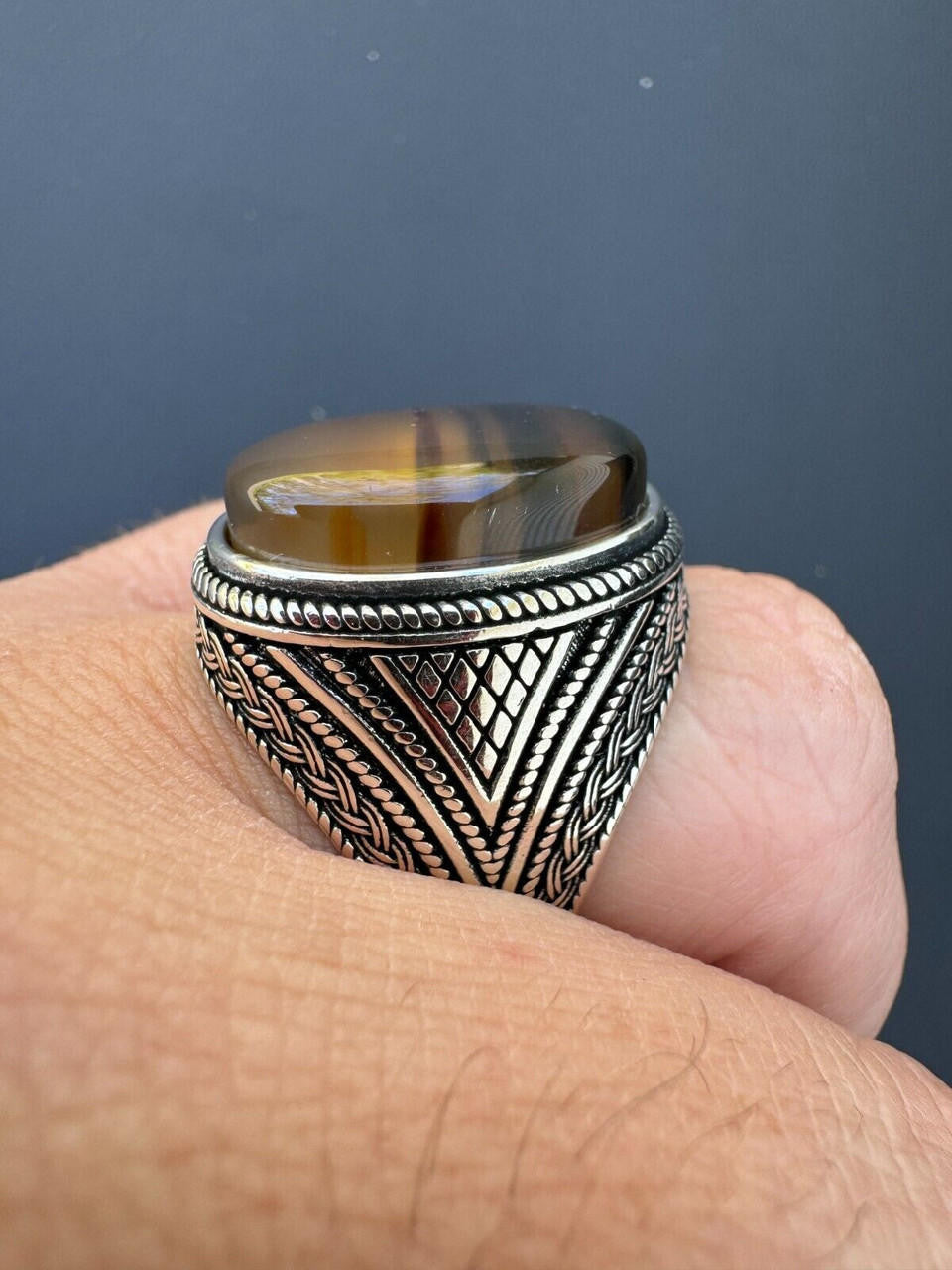 Wisdom Is Power Ring | 925 Silver Oxidized
