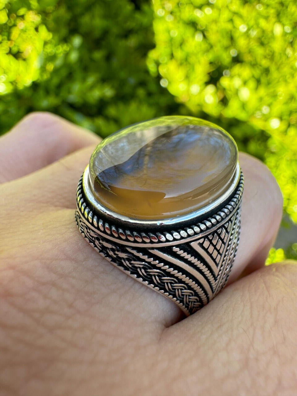 Wisdom Is Power Ring | 925 Silver Oxidized