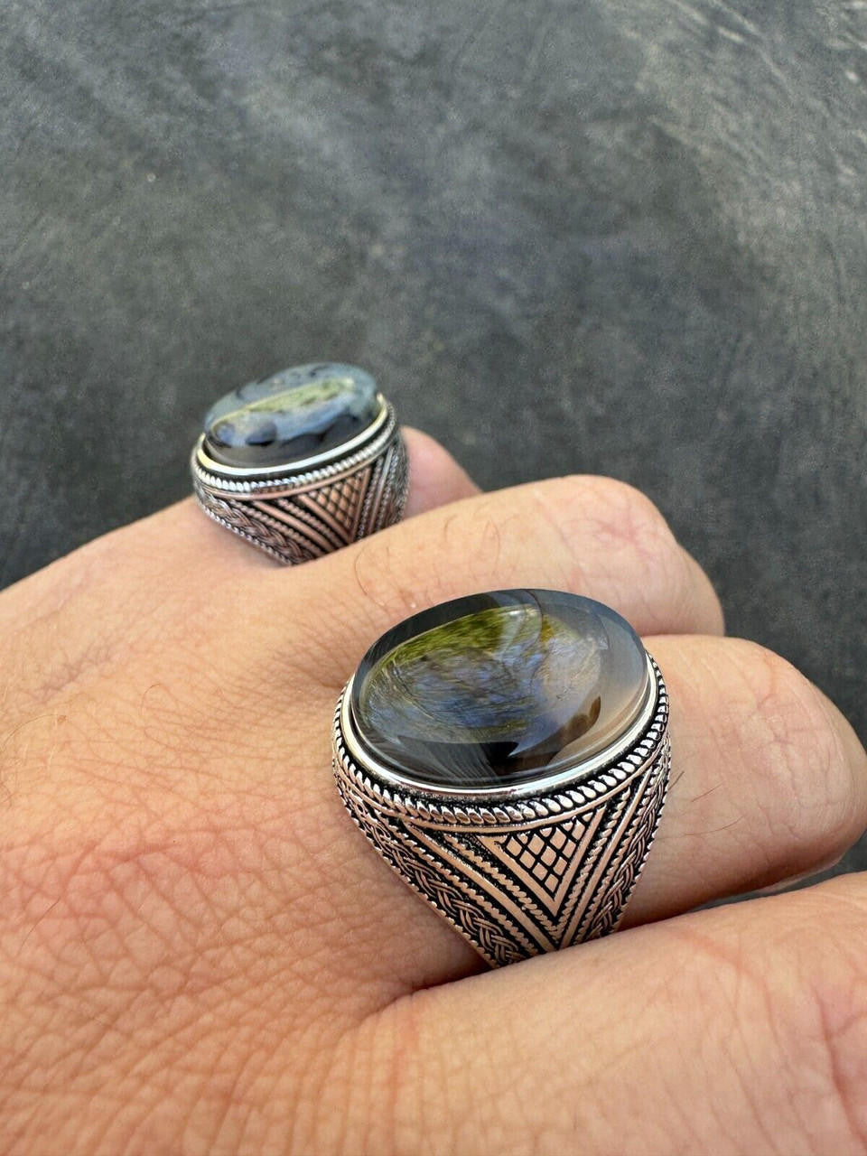 Wisdom Is Power Ring | 925 Silver Oxidized