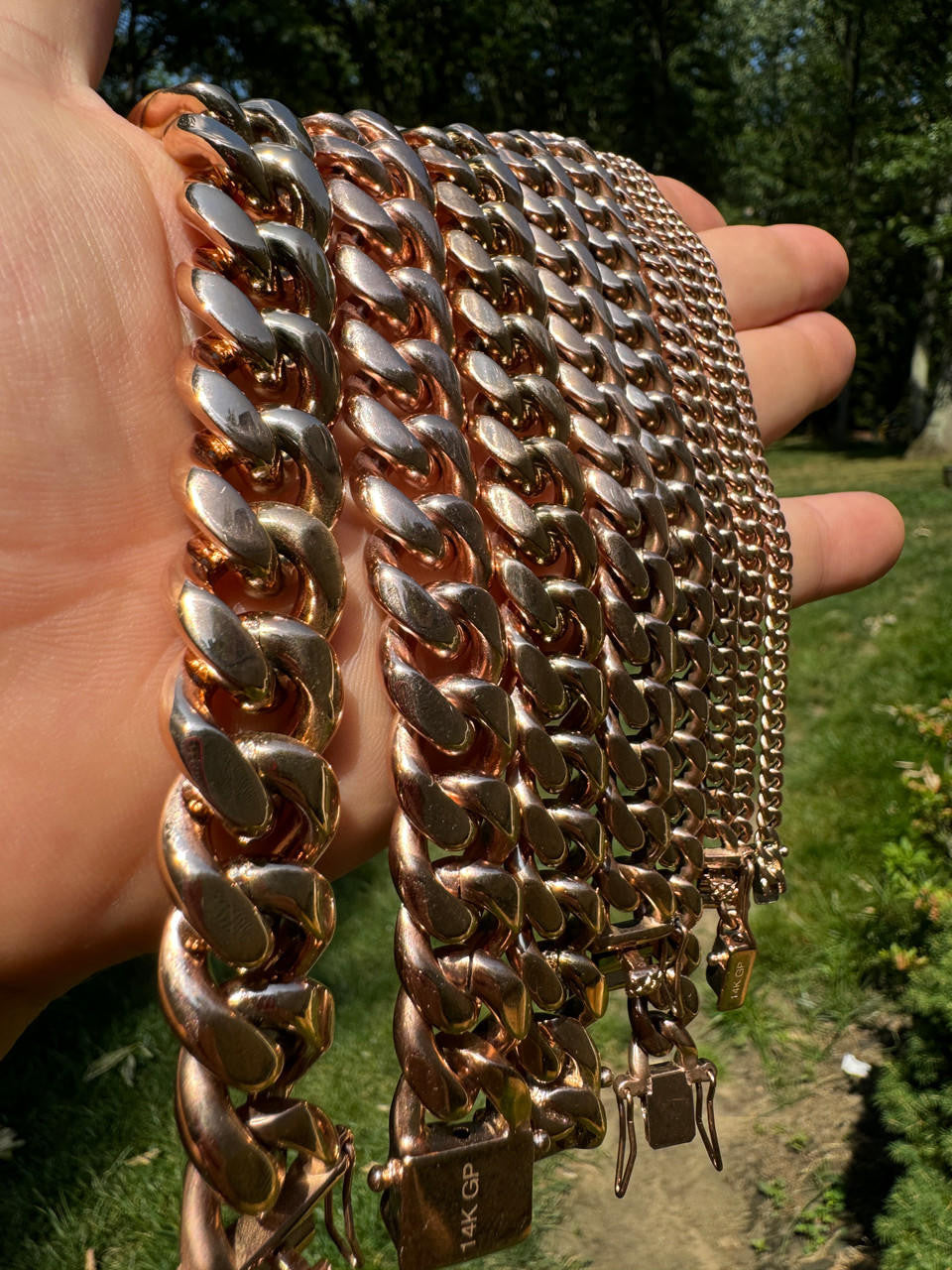 Miami Cuban Link Bracelet | 14k Rose Gold Plated Stainless Steel