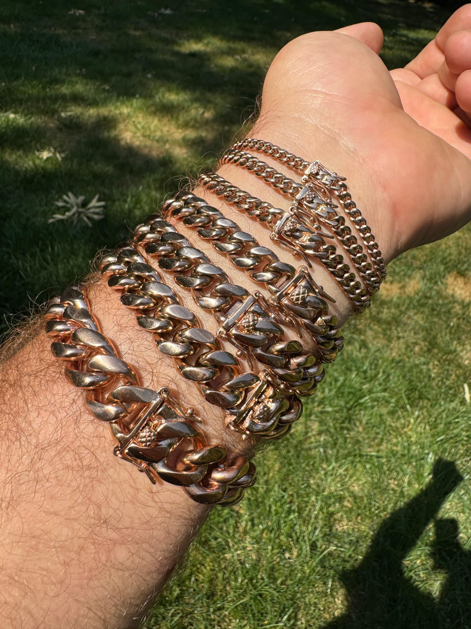 Miami Cuban Link Bracelet | 14k Rose Gold Plated Stainless Steel