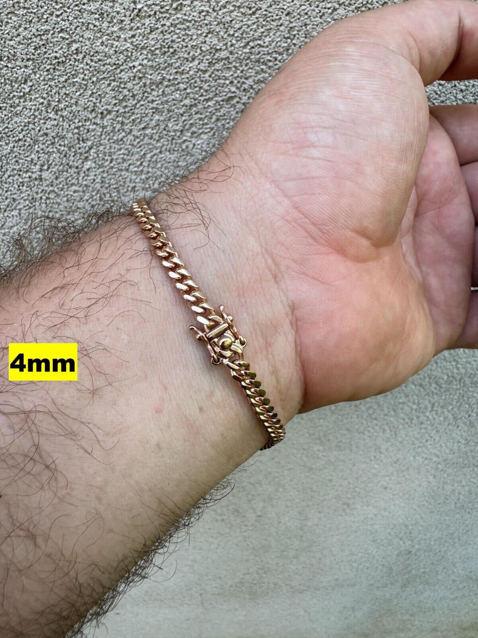 Miami Cuban Link Bracelet | 14k Rose Gold Vermeil 925 Sterling Silver
