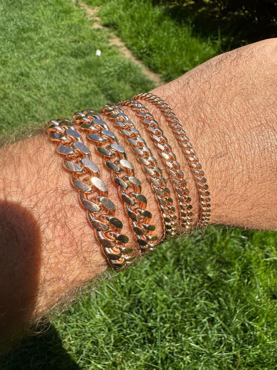Miami Cuban Link Bracelet | 14k Rose Gold Vermeil 925 Sterling Silver