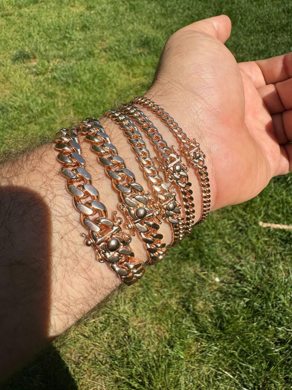 Miami Cuban Link Bracelet | 14k Rose Gold Vermeil 925 Sterling Silver