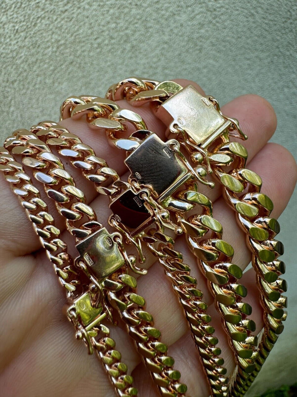 Miami Cuban Link Bracelet | 14k Rose Gold Vermeil 925 Sterling Silver