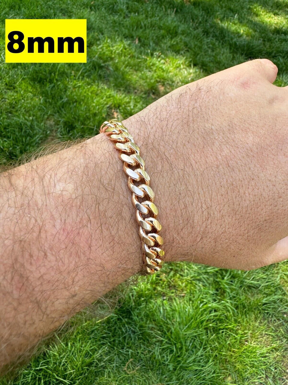 Miami Cuban Link Bracelet | 14k Rose Gold Vermeil 925 Sterling Silver