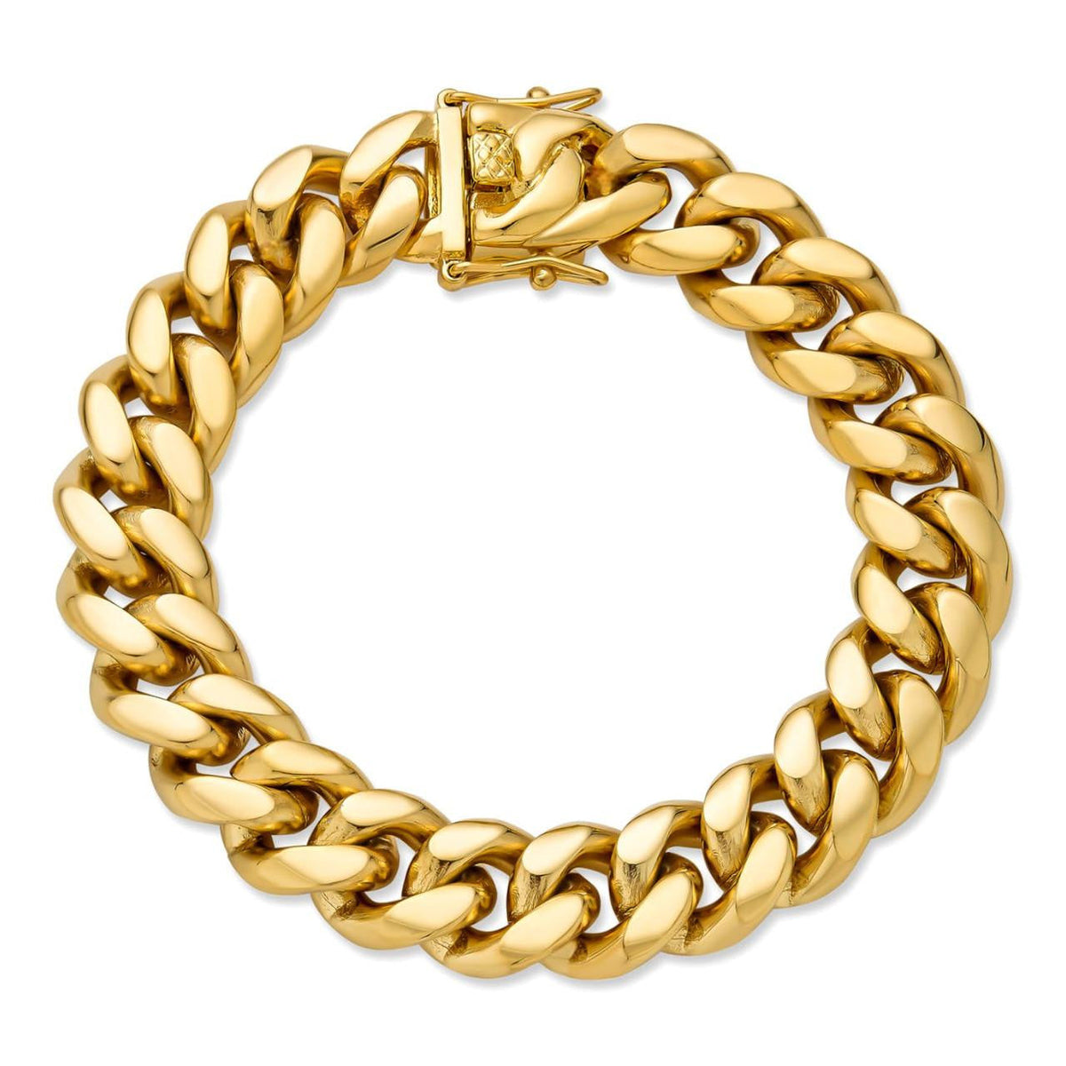 Miami Cuban Link Bracelet | 18k Yellow Gold Plated Stainless Steel