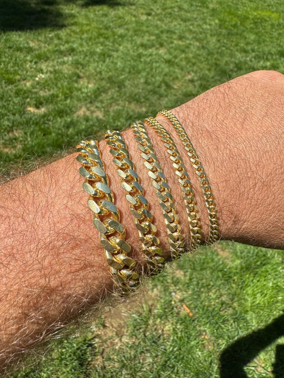 Miami Cuban Link Bracelet Lobster Clasp | 14k Gold Vermeil 925 Sterling Silver