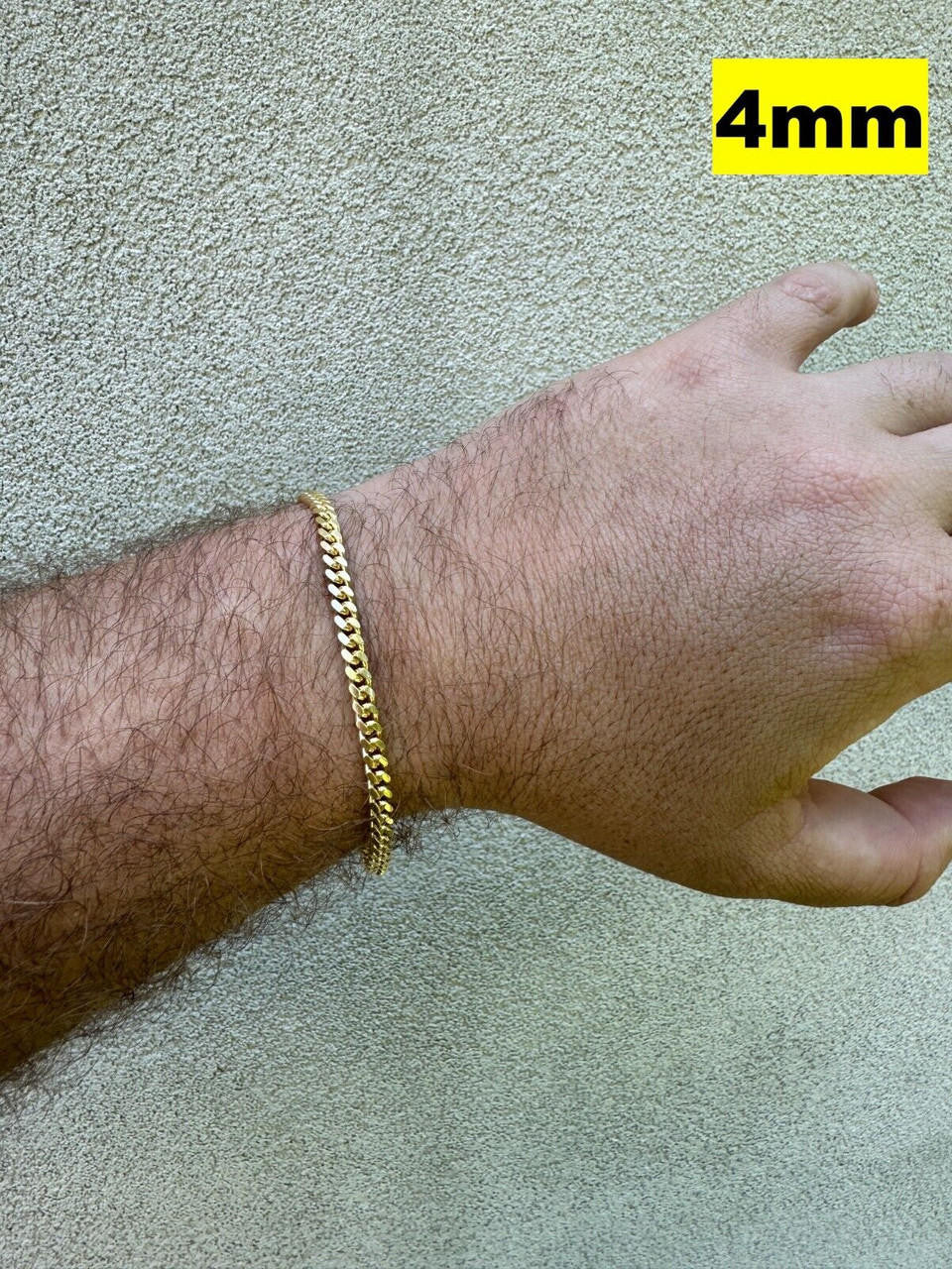 Miami Cuban Link Bracelet Lobster Clasp | 14k Gold Vermeil 925 Sterling Silver