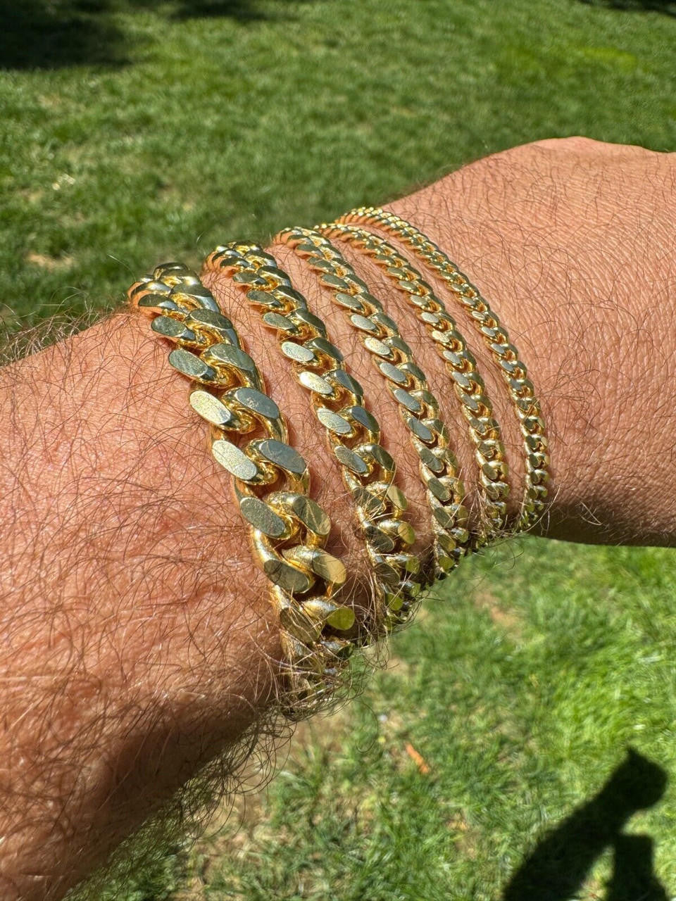 Miami Cuban Link Bracelet Lobster Clasp | 14k Gold Vermeil 925 Sterling Silver