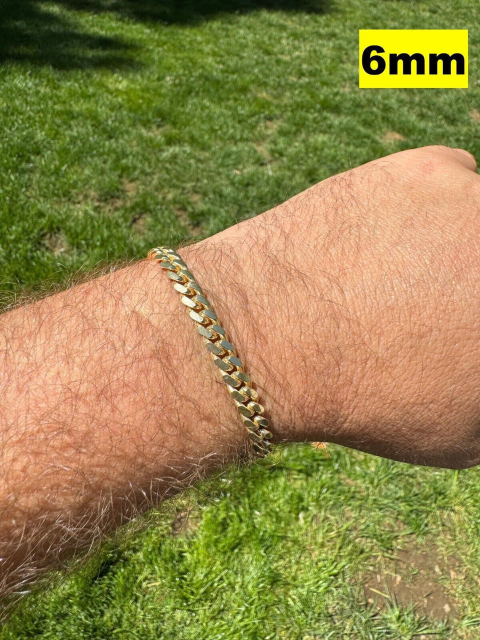 Miami Cuban Link Bracelet Lobster Clasp | 14k Gold Vermeil 925 Sterling Silver