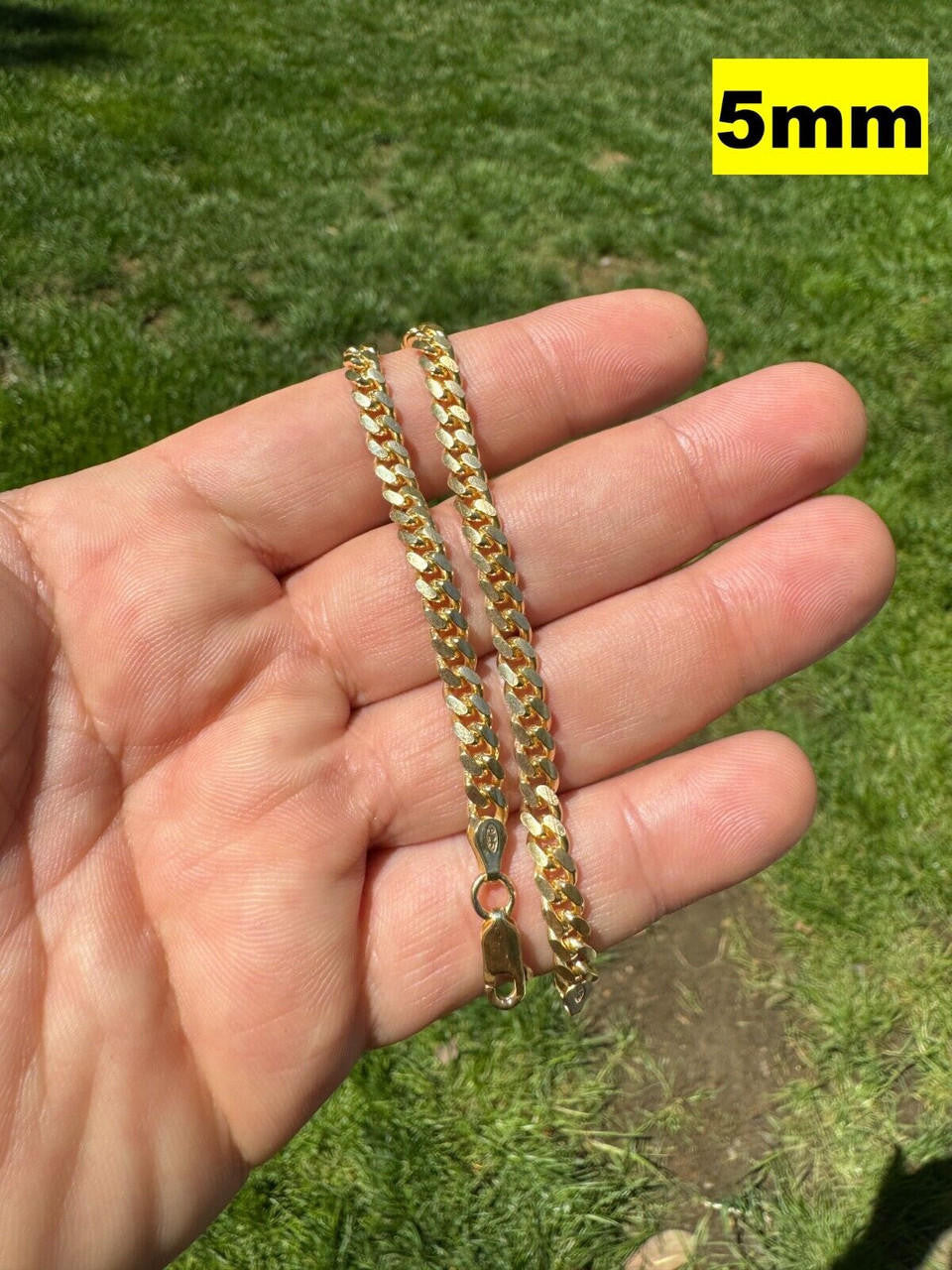 Miami Cuban Link Bracelet Lobster Clasp | 14k Gold Vermeil 925 Sterling Silver
