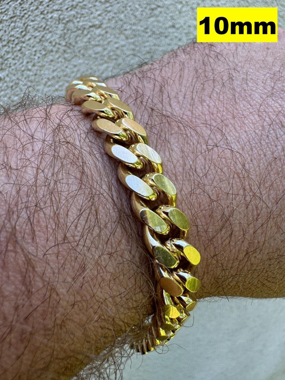 Miami Cuban Link Bracelet Lobster Clasp | 14k Gold Vermeil 925 Sterling Silver