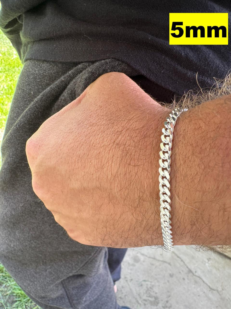 Miami Cuban Link Bracelet Lobster Clasp | 925 Sterling Silver