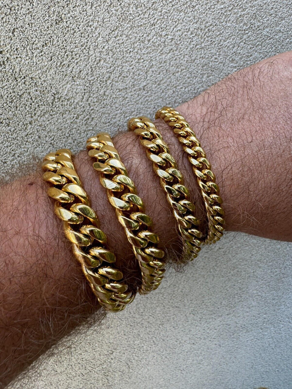 Miami Cuban Link Bracelet W. CZ Clasp | 18k Gold Plated Stainless Steel