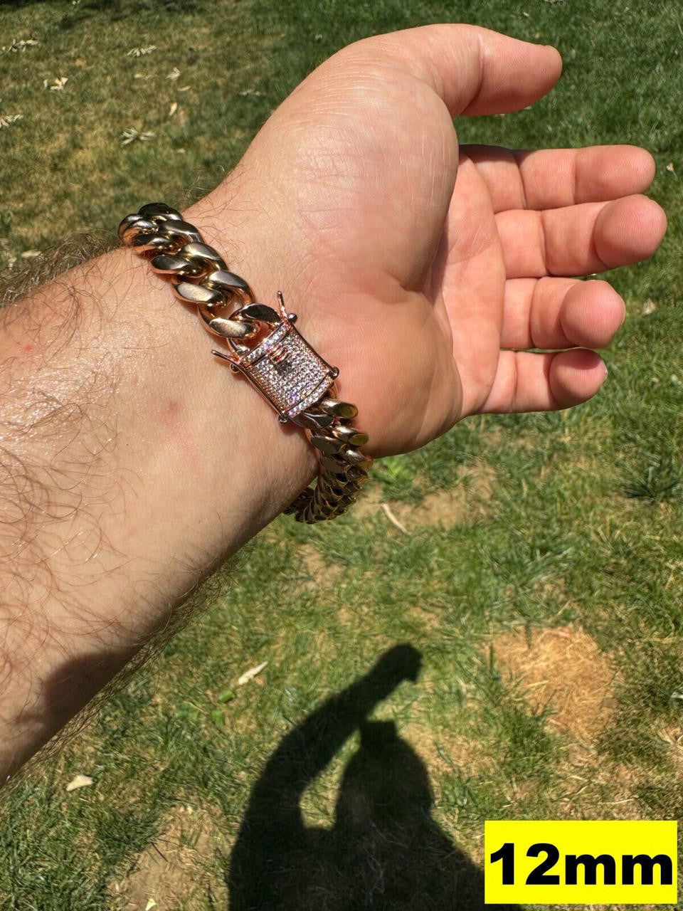 Miami Cuban Link Bracelet W. CZ Clasp | Rose Gold Plated Stainless Steel