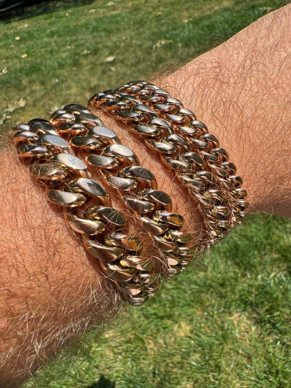 Miami Cuban Link Bracelet W. CZ Clasp | Rose Gold Plated Stainless Steel