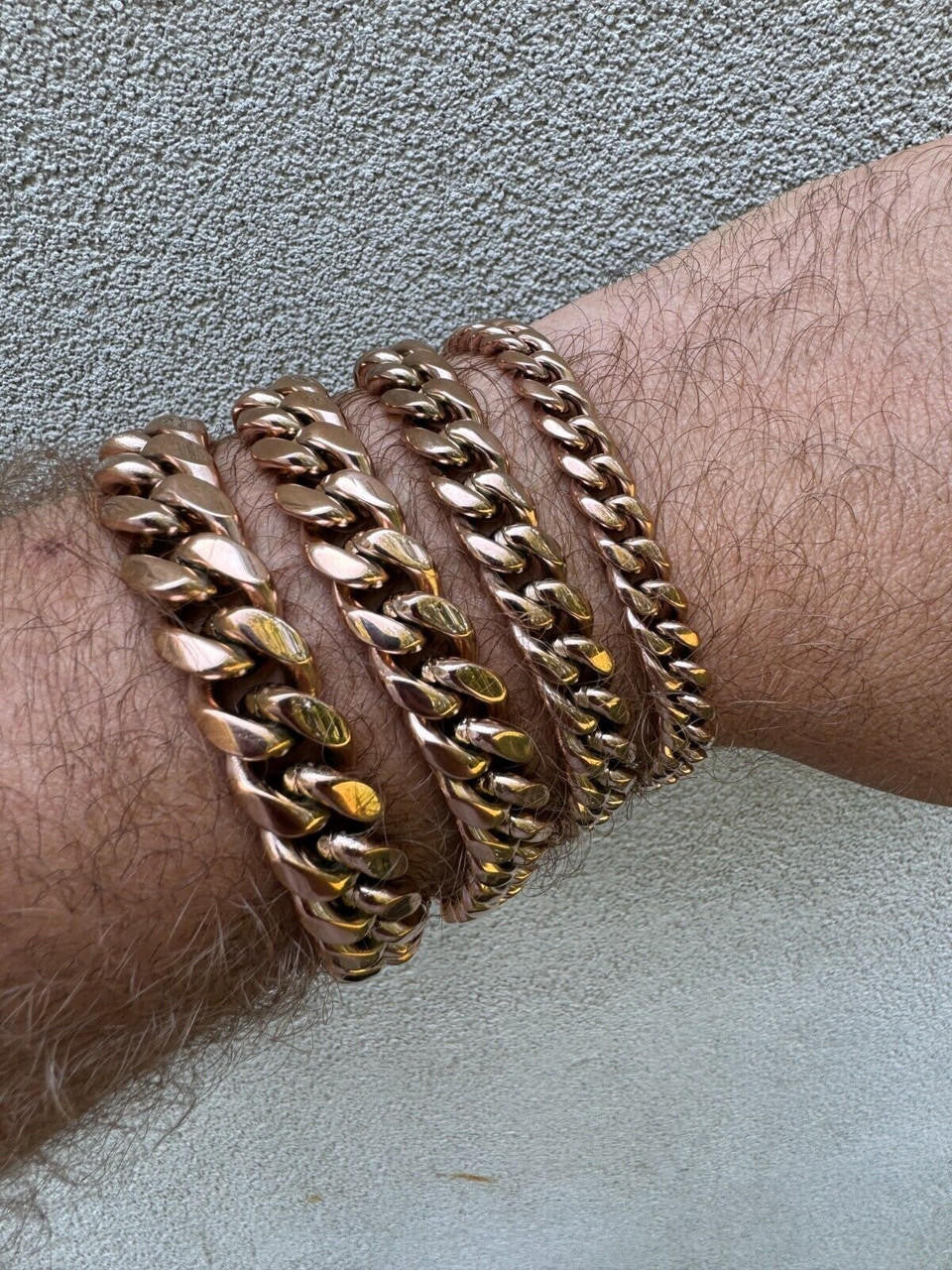 Miami Cuban Link Bracelet W. CZ Clasp | Rose Gold Plated Stainless Steel