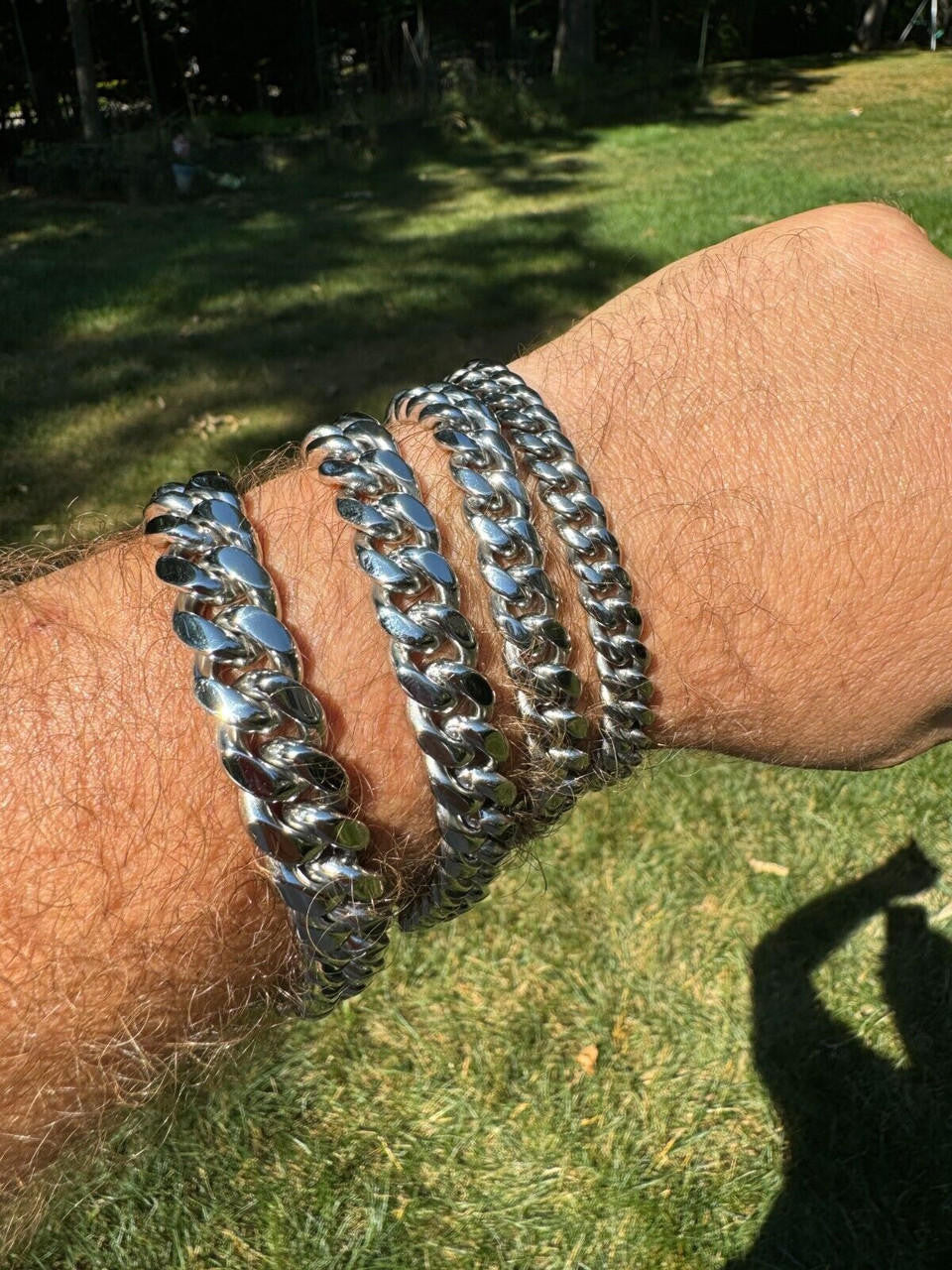 Miami Cuban Link Bracelet W. CZ Clasp | Stainless Steel W. 925 Silver Clasp