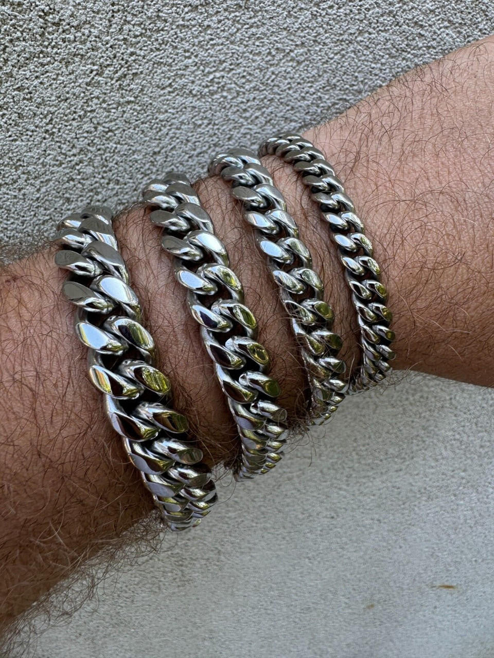 Miami Cuban Link Bracelet W. CZ Clasp | Stainless Steel W. 925 Silver Clasp