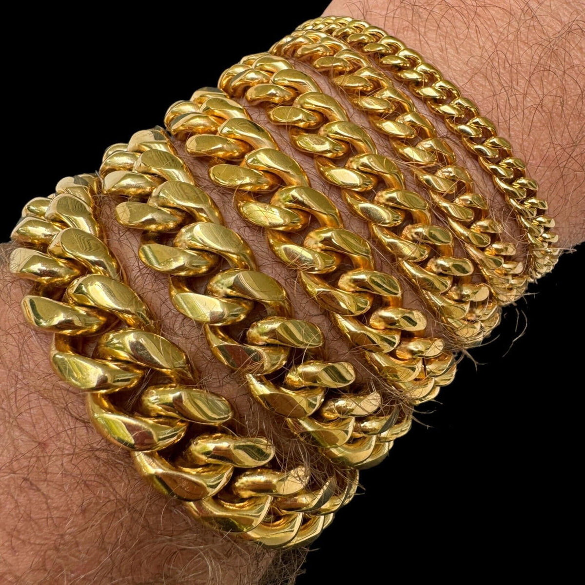 Miami Cuban Link Bracelet | 18k Yellow Gold Plated Stainless Steel