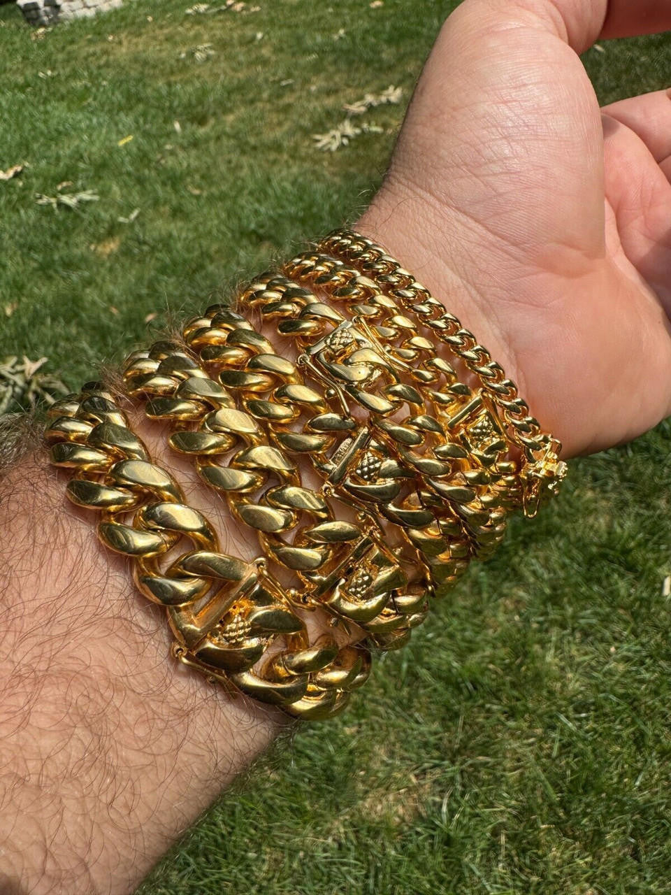 Miami Cuban Link Bracelet | 18k Yellow Gold Plated Stainless Steel