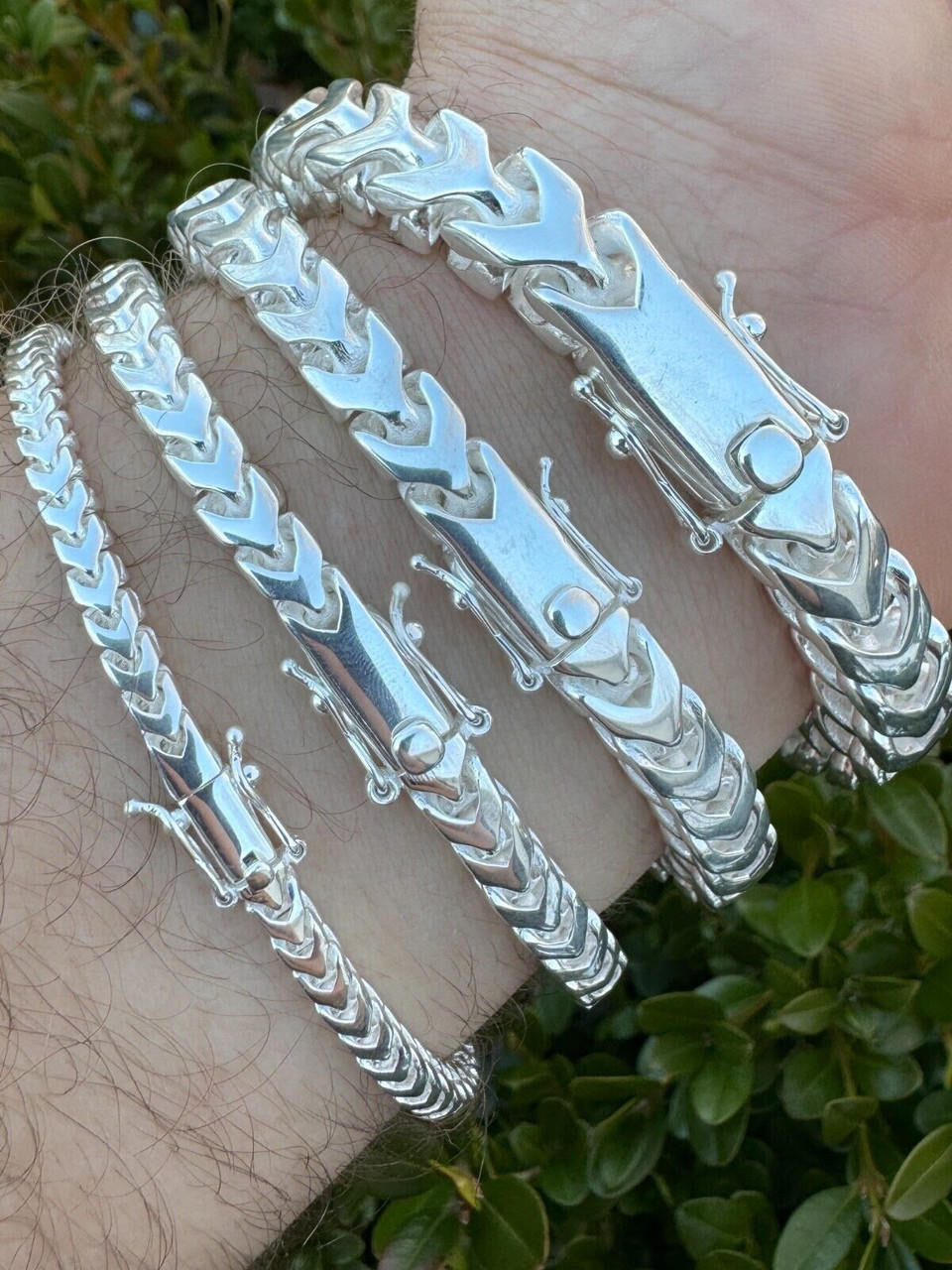 Modern Franco Link Bracelet W. Box Lock | 925 Sterling Silver