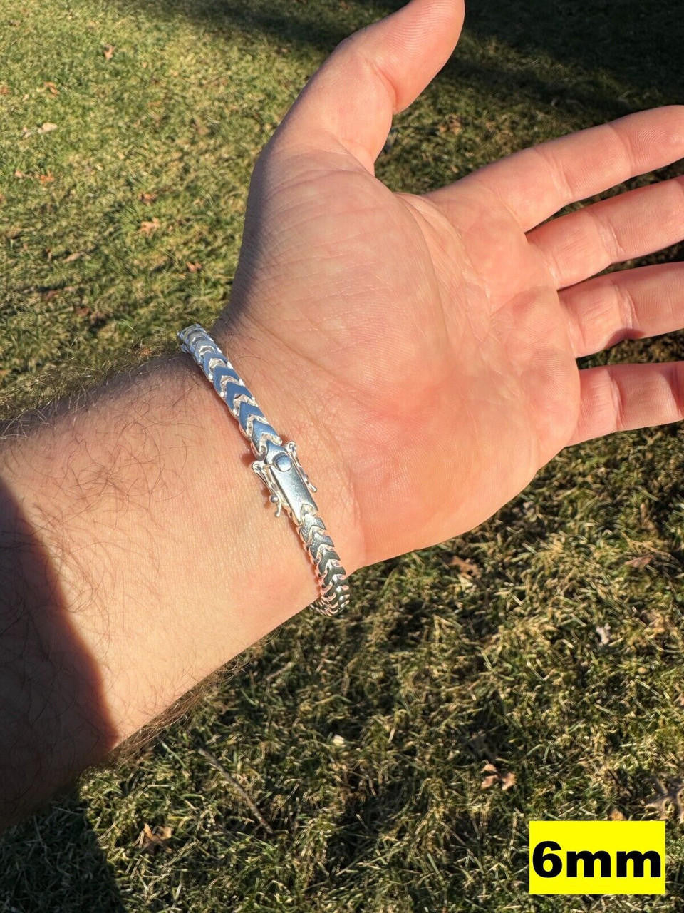 Modern Franco Link Bracelet W. Box Lock | 925 Sterling Silver
