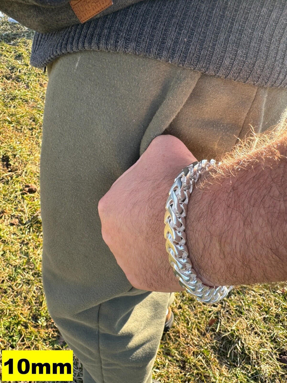 Modern Franco Link Bracelet W. Box Lock | 925 Sterling Silver