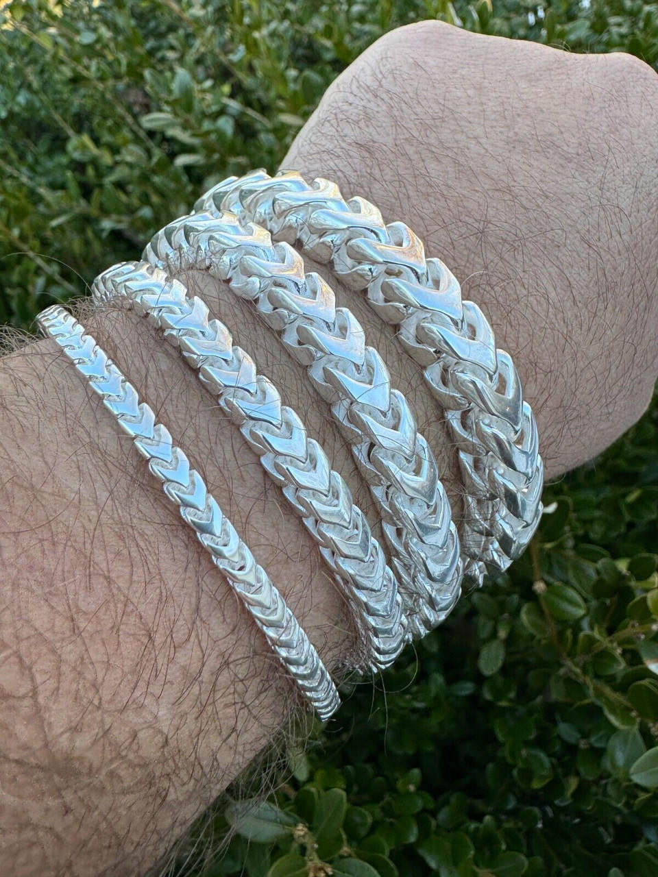 Modern Franco Link Bracelet W. Box Lock | 925 Sterling Silver