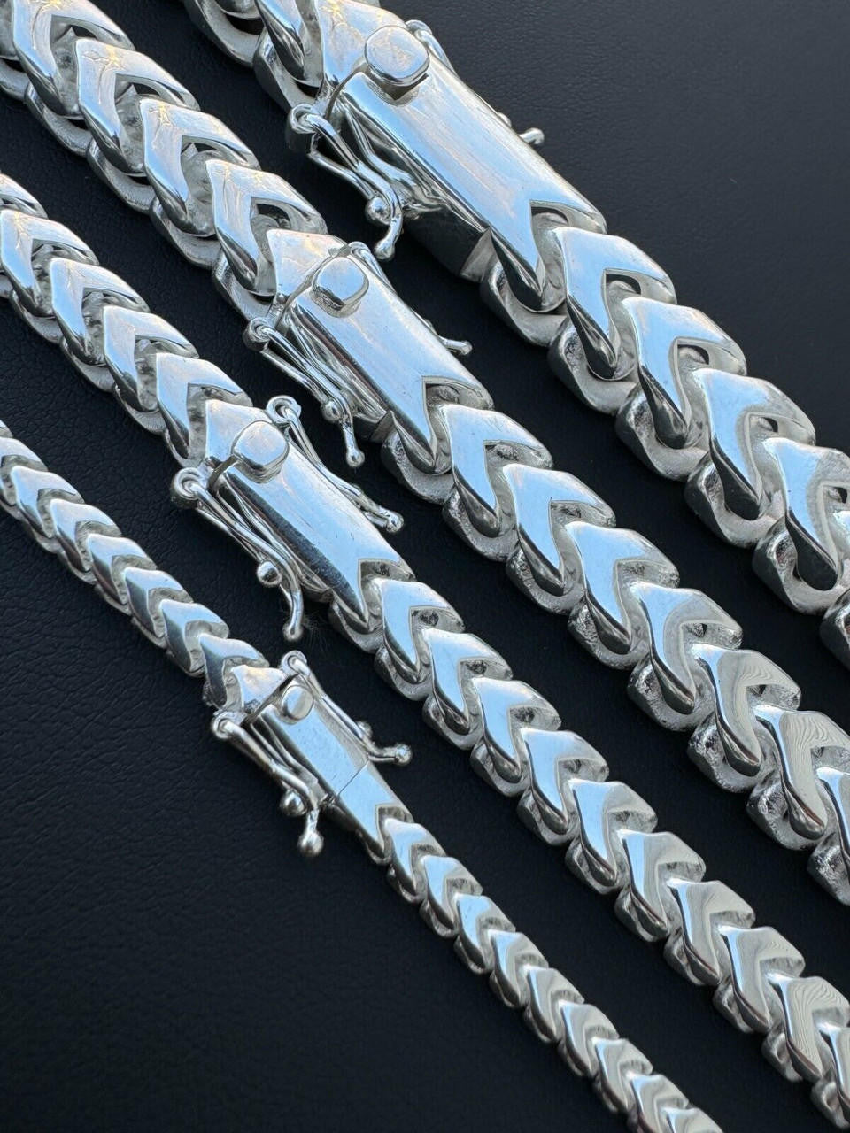 Modern Franco Link Bracelet W. Box Lock | 925 Sterling Silver