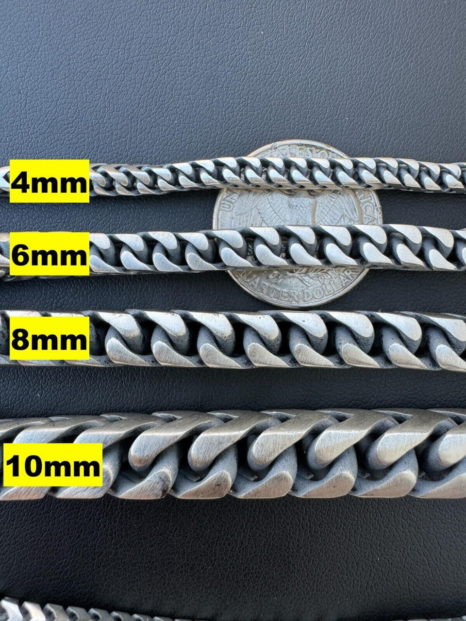 Modern Franco Link Bracelet W. Box Lock | 925 Sterling Silver Oxidized Gunmetal