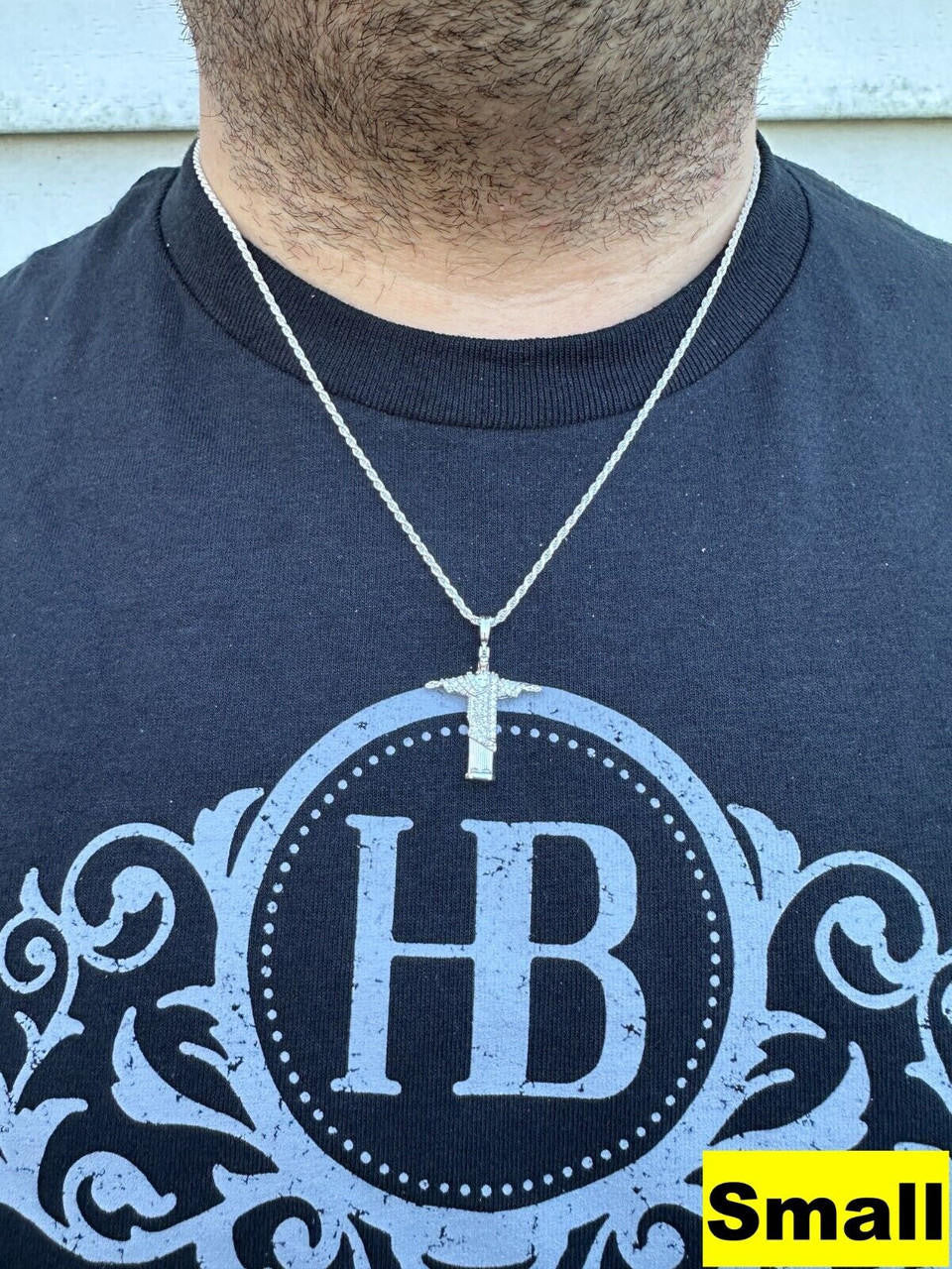 Moissanite Christ The Redeemer Pendant | 925 Silver
