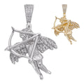 Moissanite Cupid Love Angel Pendant | 14k Gold Vermeil or 925 Silver