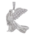 Moissanite Guardian Angel Wing Pendant | 925 Silver