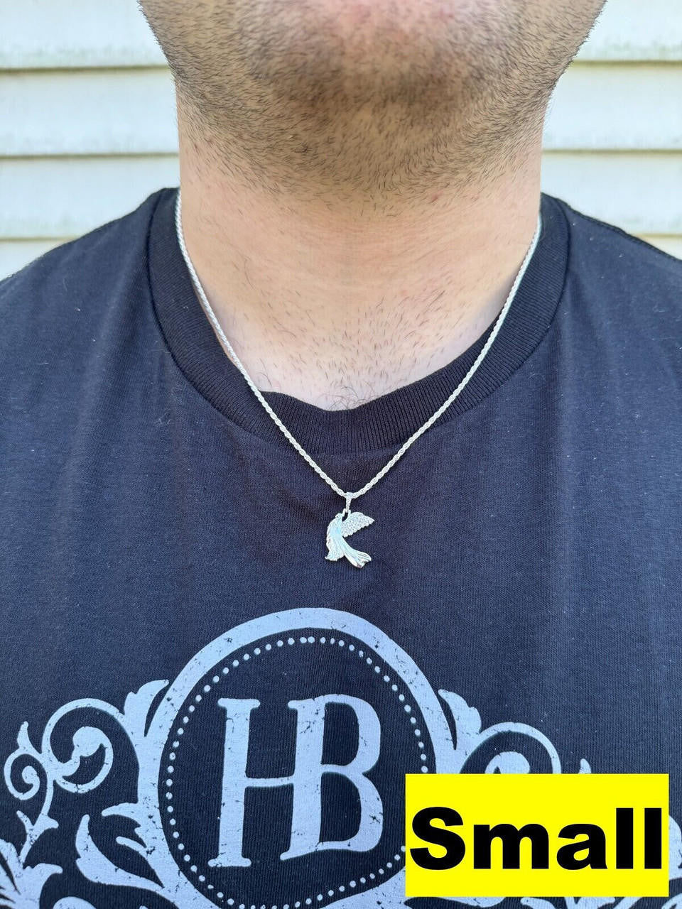 Moissanite Guardian Angel Wing Pendant | 925 Silver