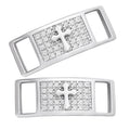 Moissanite Iced Out Cross Lace Locks | 925 Silver