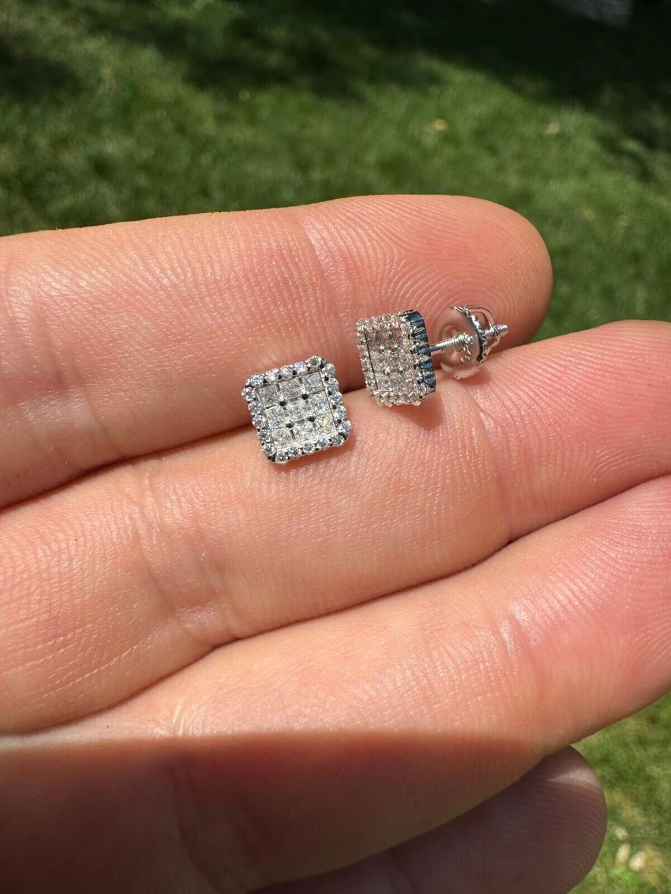 Moissanite Northern Ice Cartel Iced Out Earrings | 925 Silver