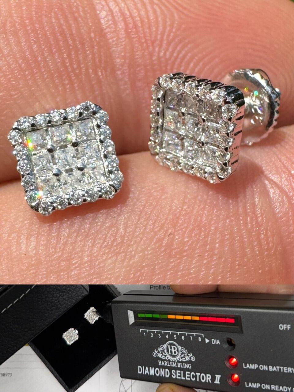 Moissanite Northern Ice Cartel Iced Out Earrings | 925 Silver